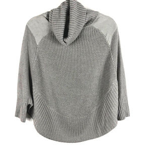 NWT Maison Jules Poncho Sweater Gray XS